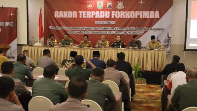 Rakor Terpadu Jaga Kondusivitas Wilayah dan Stabilitas Ekonomi Magelang Raya