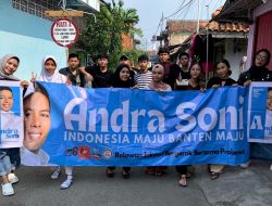 Gen Z Milenial Kota Serang Deklarasi Andra Soni Cagub Banten