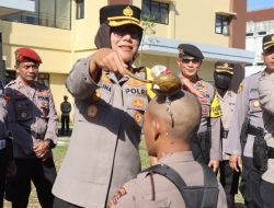 Kapolres Magelang Kota Pimpin Tradisi Pembaretan Bintara Remaja