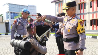Kapolresta Pati Pimpin Tradisi Pembaretan Bintara Remaja