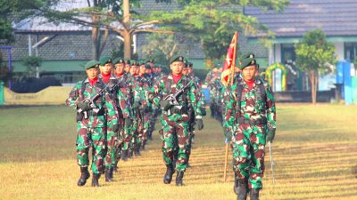 Prajurit Yonarmed 1 Kostrad Laksanakan Upacara Peringatan Hari Lahir Pancasila