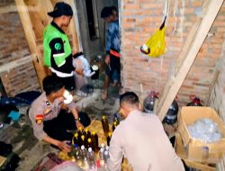 Sat Samapta Polresta Magelang Amankan Puluhan Botol Miras