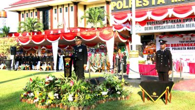 Polresta Magelang Laksanakan Upacara Hari Bhayangkara Ke-78