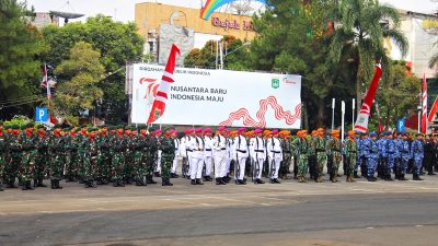 Bersama Masyarakat Prajurit Yonarmed 1 Kostrad Laksanakan Upacara Peringatan HUT Ke-79 RI