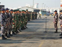 Apel Pengecekan Serpas Lintas Laut Satgas Pamtas RI-Malaysia Yonarmed 11 Kostrad