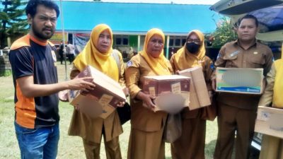 K3S Gugus V Mansur Malamo Serahkan Bantuan Korban Banjir