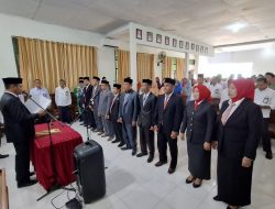 Lantik 6 Kepala KUA dan 4 Kepala Madrasah Negeri, Kepala Kankemenag Sinjai: Jabatan Adalah Amanah dan Harus Dipertanggungjawabkan