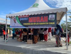 Di Tengah Semarak HUT RI Ke-79 Tingkat Kecamatan Sinjai Utara, Pemkab Sinjai Hadirkan Pasar Murah