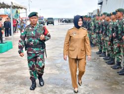 Bupati Nunukan Pimpin Upacara Penerimaan Satgas Pamtas RI-Malaysia Yonarmed 11 Kostrad