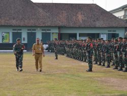 Yonarmed 11 Kostrad Laksanakan Upacara Pengantaran Satgas Pamtas RI-Malaysia