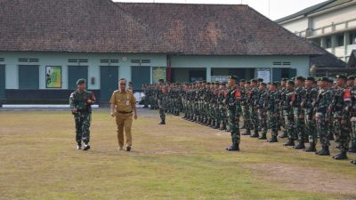 Yonarmed 11 Kostrad Laksanakan Upacara Pengantaran Satgas Pamtas RI-Malaysia