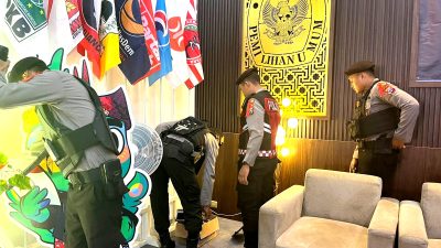 Pendaftaran Paslon Pilkada 2024 Dimulai, Polres Blitar Kota Sterilisasi Kantor KPU