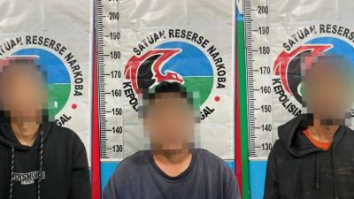 Kedapatan Memiliki Sabu, 3 Pemuda Dibekuk Polres Tegal