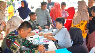 Satgas Pamtas Yonarmed 11 Kostrad Bersama IAI Gelar Pemeriksaan Kesehatan