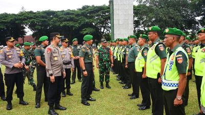 Apel Gelar Pasukan Pengamanan VVIP Kunker Presiden RI di Magelang