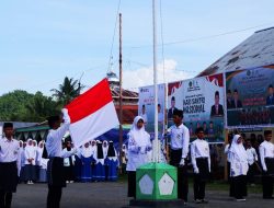 Peringati Hari Santri Nasional, Kemenag Halsel Gelar Upacara Bendera