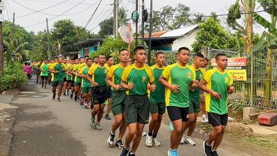 Jaga Kebugaran, Prajurit Yonarmed 1 Kostrad Laksanakan Lari 5K