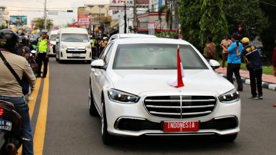 Kapolresta Magelang Pimpin Pamwal Kunker Presiden RI