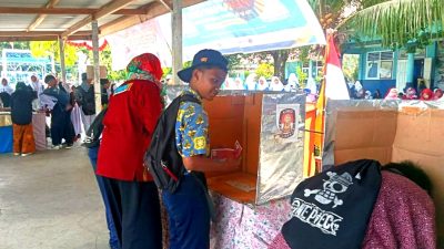 Wujud Pembelajaran Demokrasi, SMP Negeri 6 Kota Ternate Gelar Pemilihan OSIS 