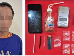 Satresnarkoba Polres Kediri Ringkus Pengedar Sabu-Sabu