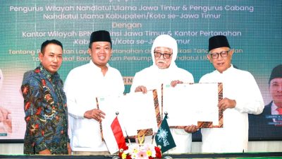 Percepatan Sertipikasi Tanah Milik NU, Kanwil BPN Provinsi dan Kantah Se-Jatim Kerjasama Dengan PWNU