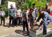 Warga Wiropati Meriahkan Peresmian Tanggul Program Padat Karya Kemnaker RI