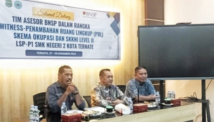Tim Asesor BNSP Lakukan Witness PRL dan Uji Coba Skema Baru di SMK Negeri 2 Ternate