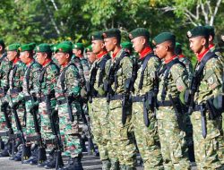Satgas Pamtas Yonarmed 11 Kostrad Laksanakan Upacara Peringatan Hari Juang TNI AD