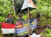 Jaga Tapal Batas, Satgas Pamtas Yonarmed 11 Kostrad Laksanakan Patroli Patok