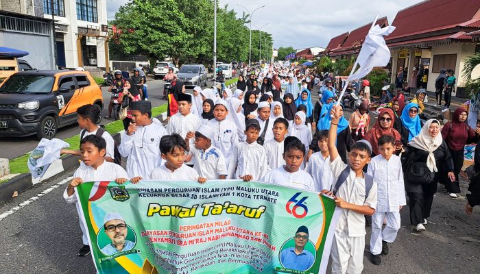 YPI Malut Gelar Pawai Ta’aruf Milad ke-66 dan Peringatan Isra’ Mi’raj