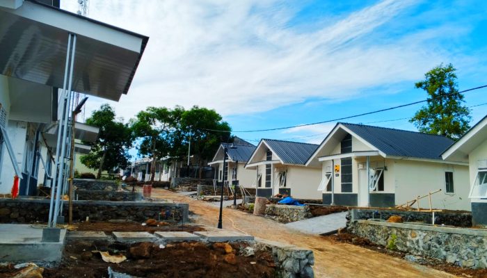 Pembangunan Huntap Jambula 100 Persen Selesai, Masuki Tahap Pemasangan Interior