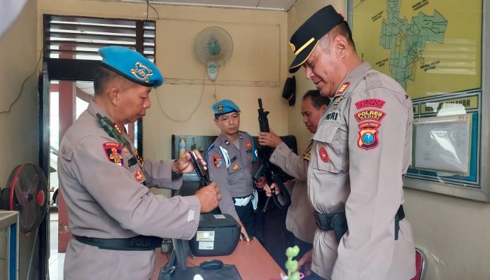 Cegah Penyalahgunaan, Polres Kediri Periksa Senpi Personel