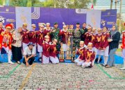 Dilatih Satgas Pamtas Yonarmed 11 Kostrad, SMP Negeri 1 Nunukan Raih Juara Umum Lomba PBB