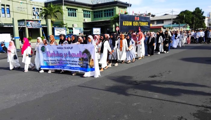 Sambut Ramadan 1446 H/2025 SMP Negeri 7 Kota Ternate Gelar Pawai Ta’aruf