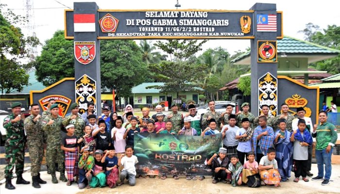 Peringati HUT ke-64 Kostrad, Satgas Pamtas Yonarmed 11 Kostrad Gelar Khitanan Massal Gratis
