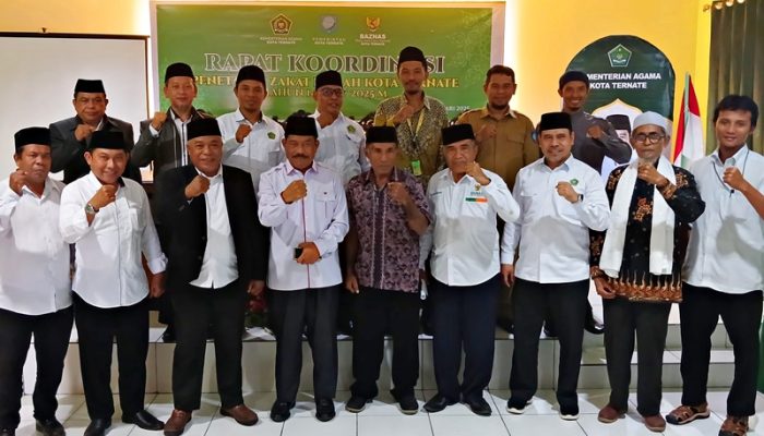 Gelar Rakor, Kemenag Kota Ternate Tetapkan Besaran Zakat Fitrah 1446 H/2025 M