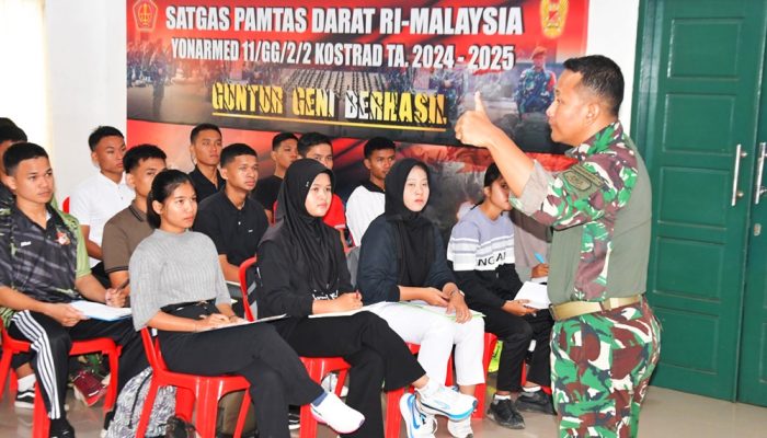 Satgas Pamtas Yonarmed 11 Kostrad Gelar Spooting Calon Prajurit TNI