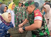 Beri Semangat, Dandim Magelang Turun Langsung Bangun Jalan Rabat Beton
