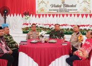 Kapolda Sultra dan Danrem Halu Oleo Hadiri Halal Bihalal di Polres Muna