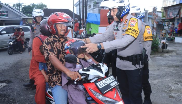 Kapolres Blitar Kota Pantau Langsung Pengamanan Arus Balik