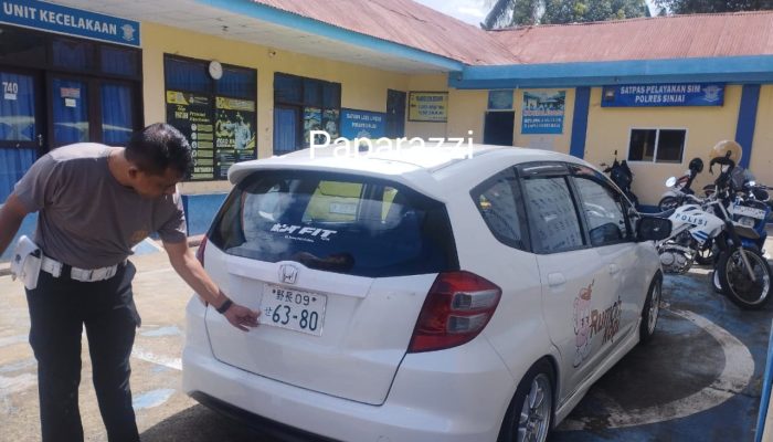 Mobil Bernopol Jepang Ditangkap Polres Sinjai