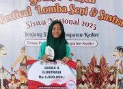 Siswi SMP Negeri 1 Badas Raih Juara 2 Ajang FLS3N Kabupaten Kediri