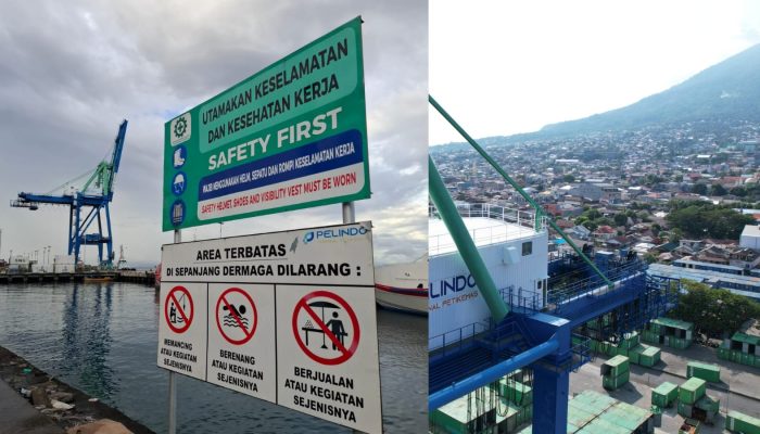 Pelindo Regional 4 Ternate Pasang Rambu K3 di Pelabuhan Ahmad Yani