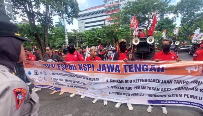 Polda Jateng Apresiasi Aksi Buruh di Gubernuran Berlangsung Tertib