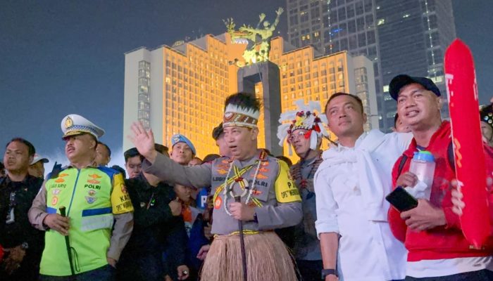 Kapolri dan Mensesneg Tinjau Panggung Rakyat di Bundaran HI