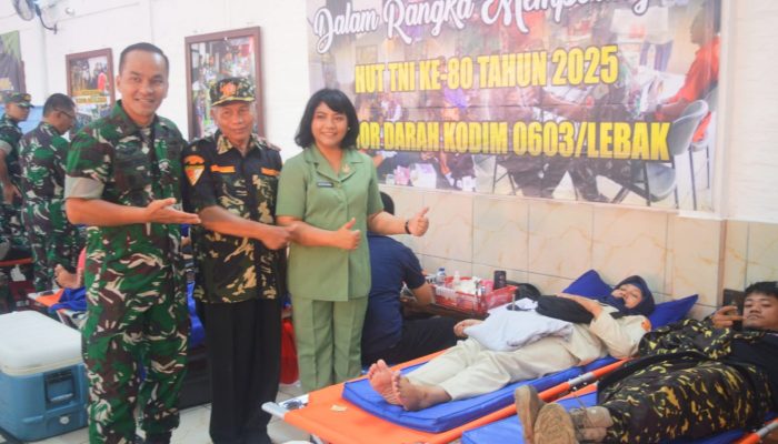 Sambut HUT ke-80 TNI, Kodim 0603/Lebak Gelar Bakti Teritorial Prima