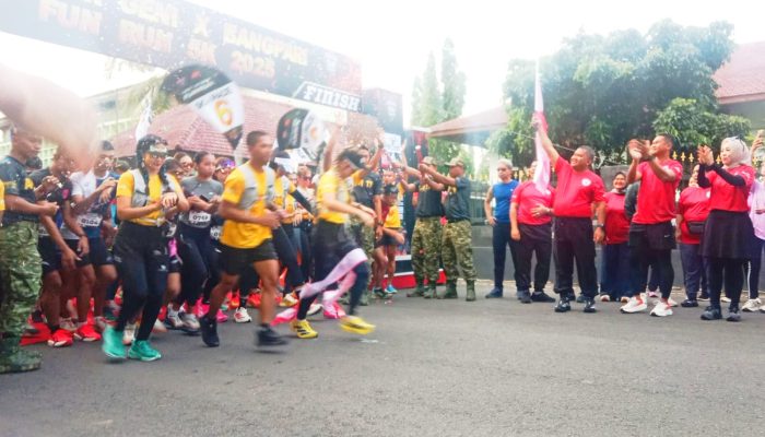 Yonarmed 11 Kostrad Sukses Gelar Guntur Geni-Bangpari Fun Run 5Km