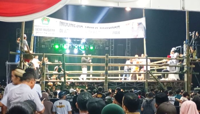 Meriahkan Hari Santri Ikatan Petarung Kediri Ikuti Seni Pencak Dor Omah Sawah