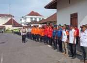 Polres Magelang Kota Laksanakan Apel Gelar Pasukan Operasi Lilin Candi 2025
