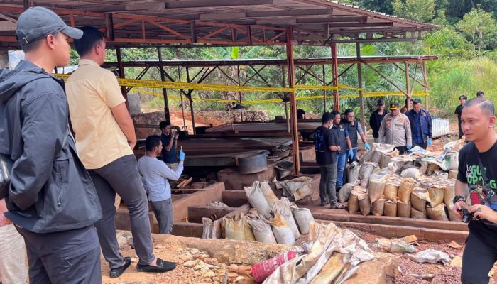 Polri Bongkar Penambangan Ilegal dan Penyelundupan Pasir Timah, 7 Tersangka Diamankan